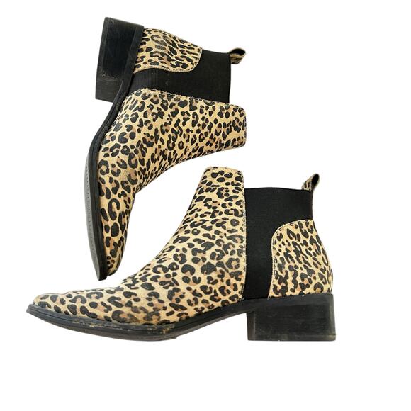 Dolce Vita women’s leather leopard print Tristan ankle booties 7.5 - Picture 5 of 6